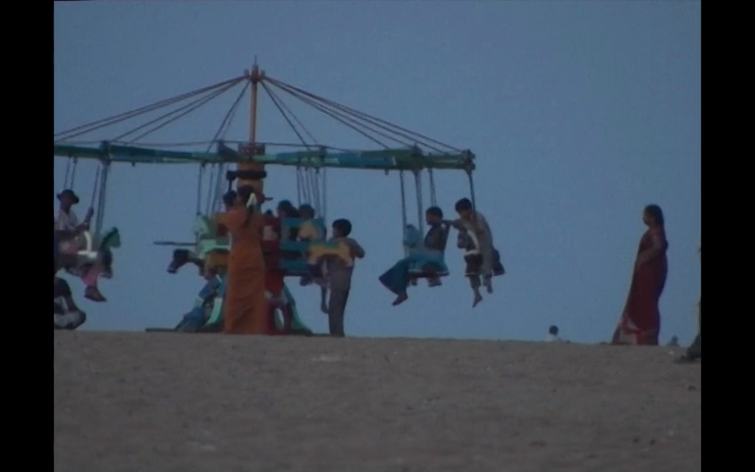 The carousel on the Chennai beach